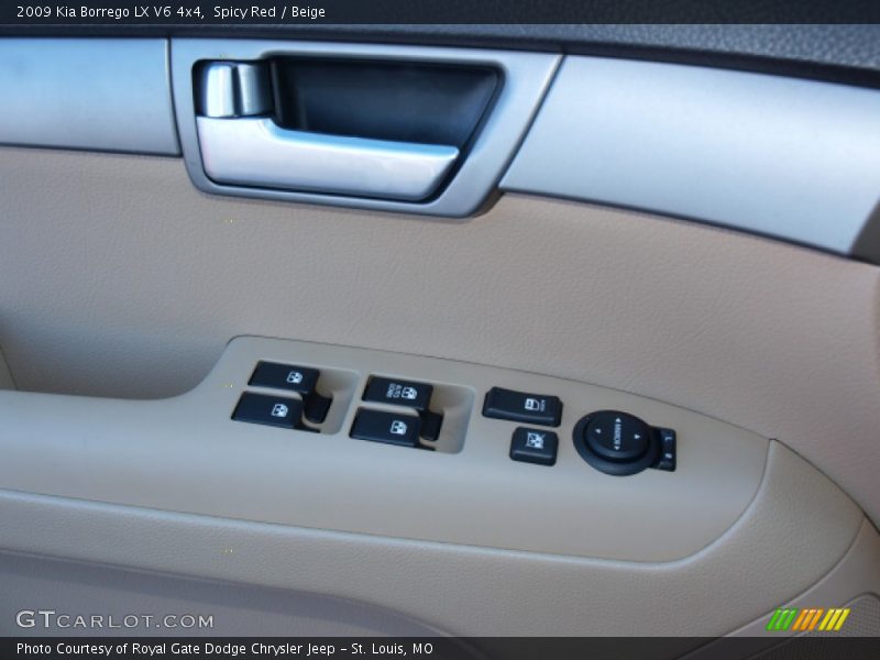 Spicy Red / Beige 2009 Kia Borrego LX V6 4x4