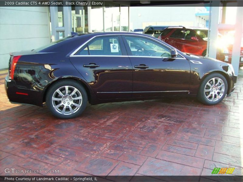 Black Cherry / Ebony 2009 Cadillac CTS 4 AWD Sedan