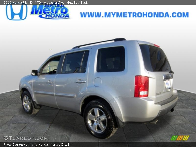 Alabaster Silver Metallic / Black 2010 Honda Pilot EX 4WD