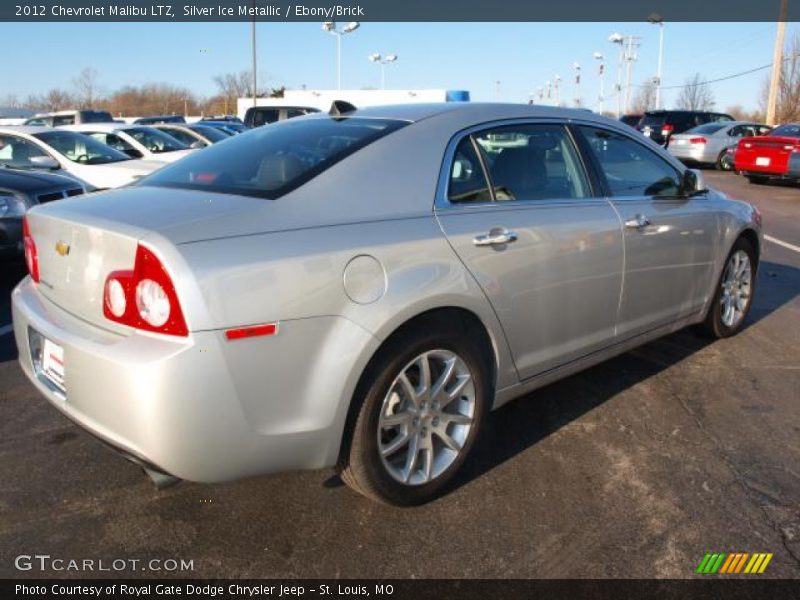 Silver Ice Metallic / Ebony/Brick 2012 Chevrolet Malibu LTZ