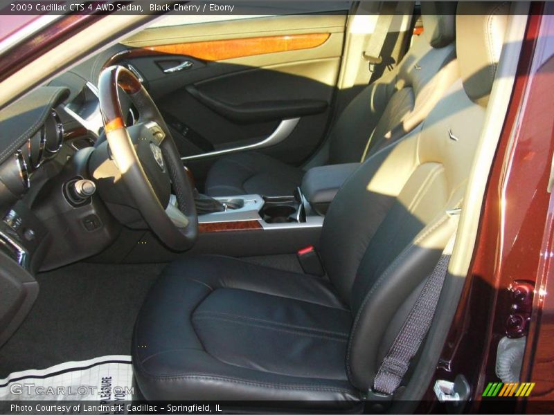 Black Cherry / Ebony 2009 Cadillac CTS 4 AWD Sedan