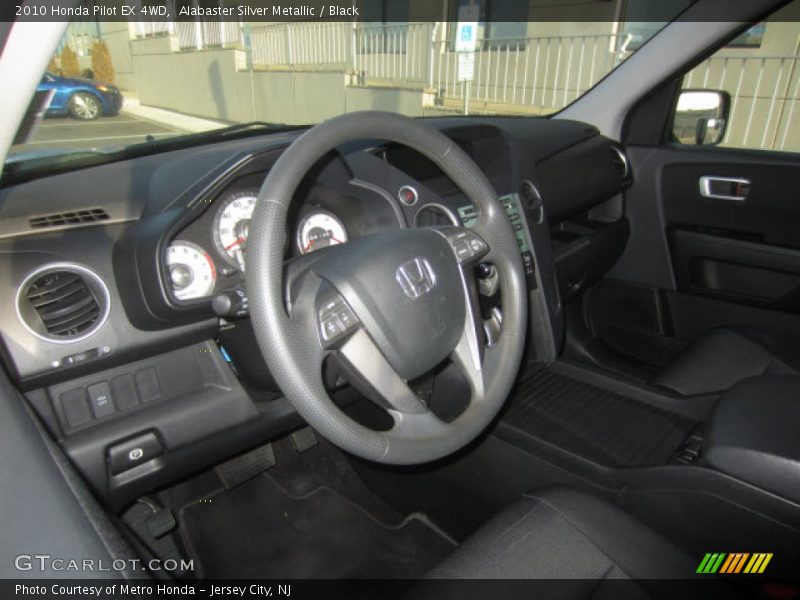 Alabaster Silver Metallic / Black 2010 Honda Pilot EX 4WD
