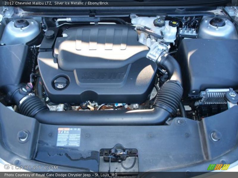 Silver Ice Metallic / Ebony/Brick 2012 Chevrolet Malibu LTZ