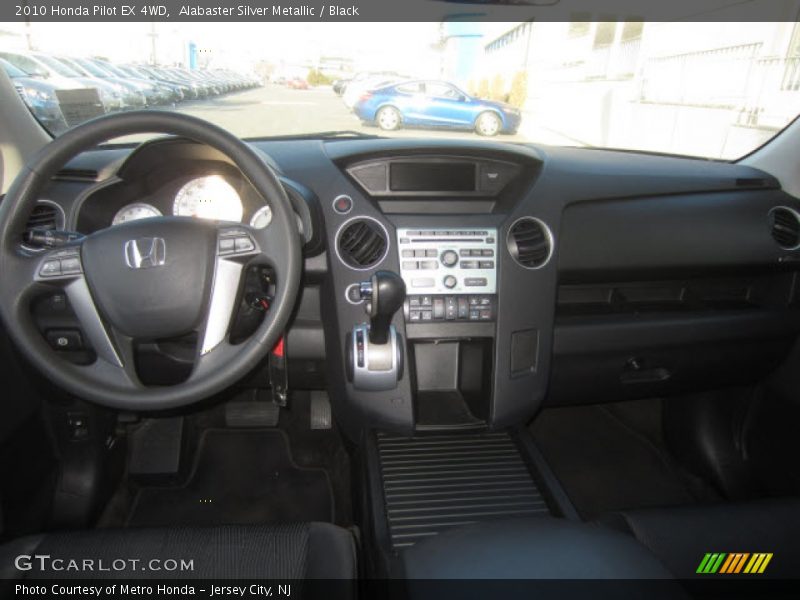Alabaster Silver Metallic / Black 2010 Honda Pilot EX 4WD