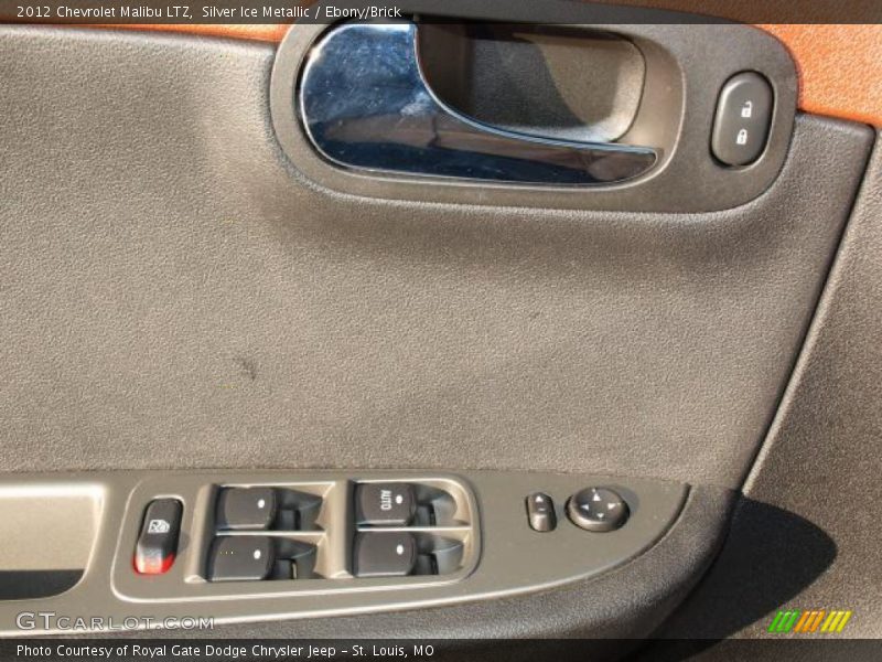 Silver Ice Metallic / Ebony/Brick 2012 Chevrolet Malibu LTZ