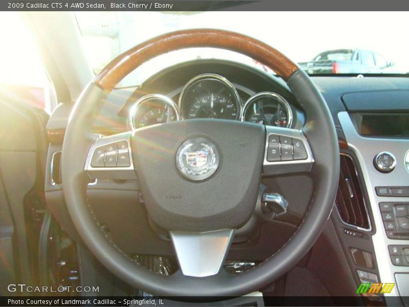 Black Cherry / Ebony 2009 Cadillac CTS 4 AWD Sedan