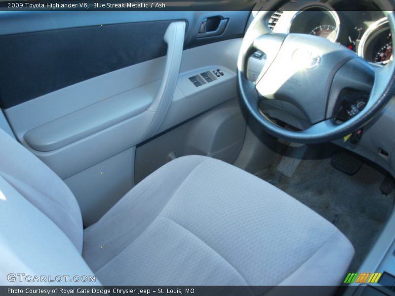 Blue Streak Metallic / Ash 2009 Toyota Highlander V6