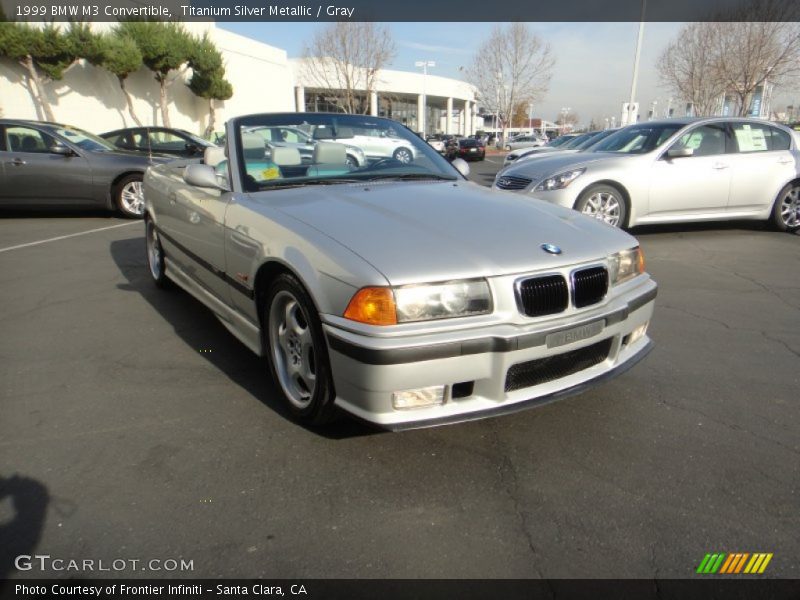 Titanium Silver Metallic / Gray 1999 BMW M3 Convertible