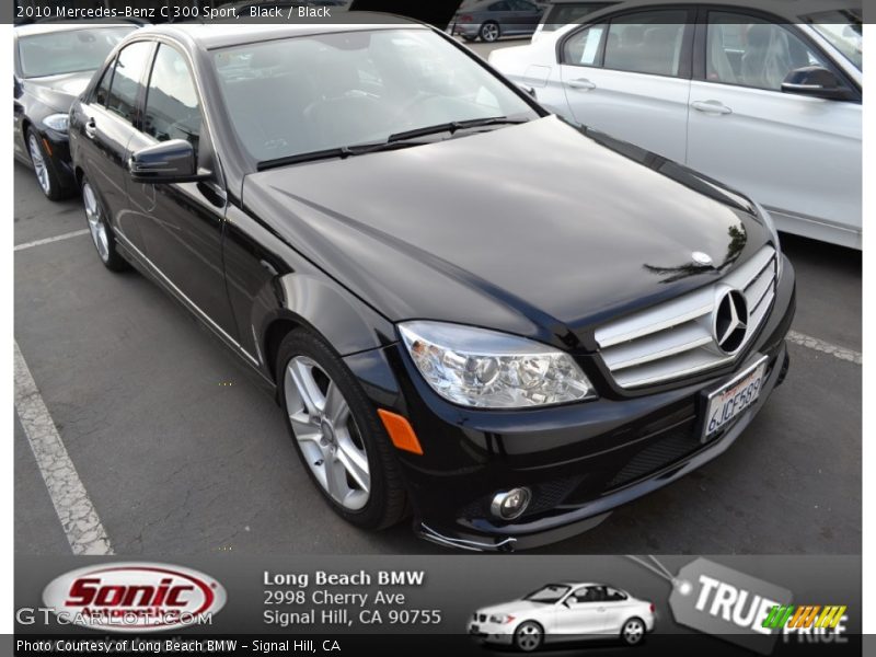 Black / Black 2010 Mercedes-Benz C 300 Sport