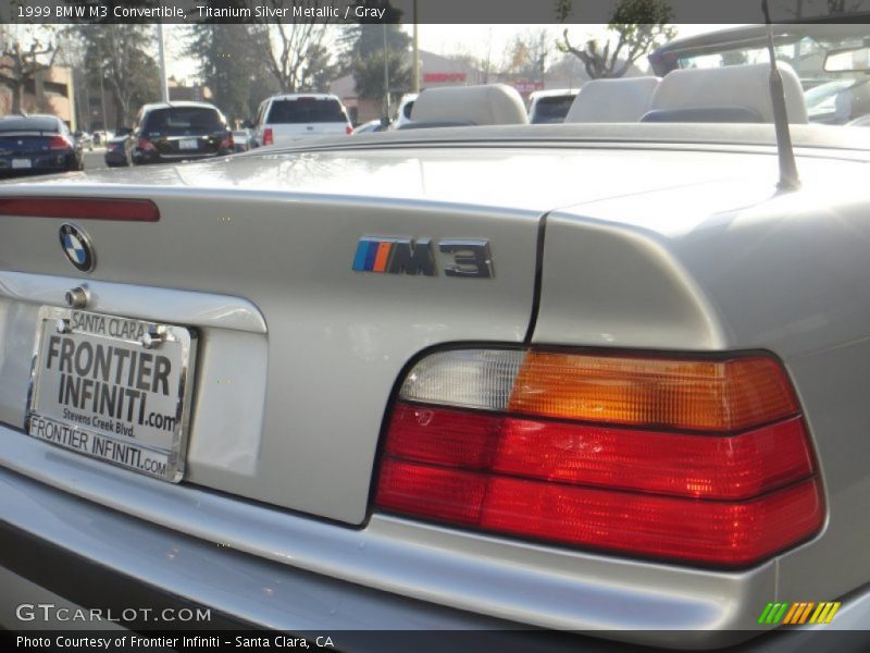 Titanium Silver Metallic / Gray 1999 BMW M3 Convertible