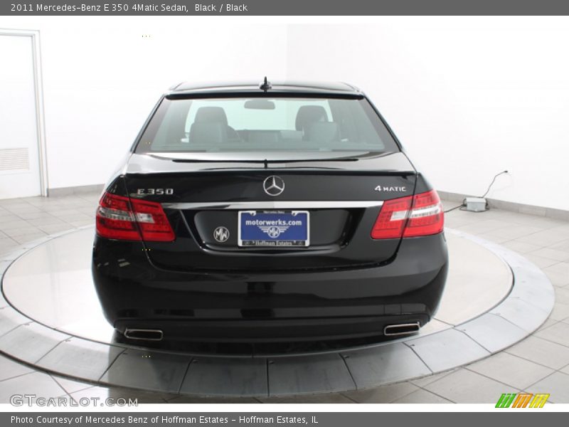 Black / Black 2011 Mercedes-Benz E 350 4Matic Sedan