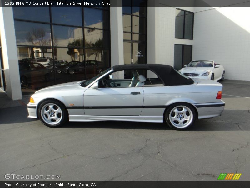 Titanium Silver Metallic / Gray 1999 BMW M3 Convertible