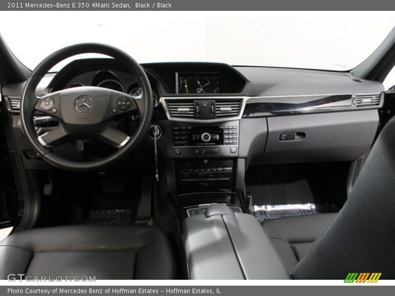 Black / Black 2011 Mercedes-Benz E 350 4Matic Sedan