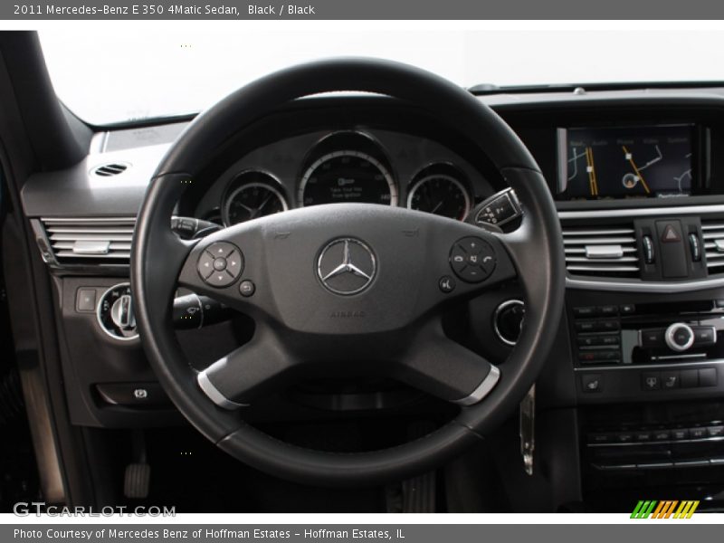 Black / Black 2011 Mercedes-Benz E 350 4Matic Sedan
