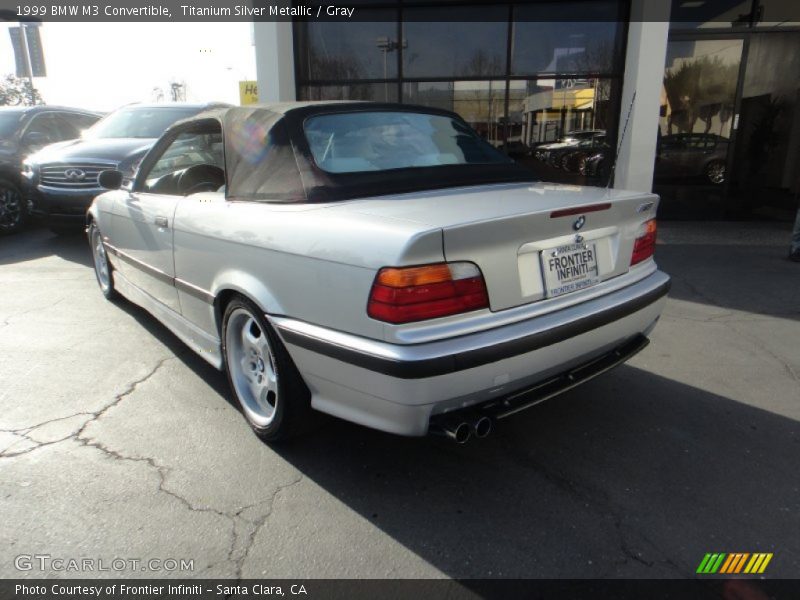 Titanium Silver Metallic / Gray 1999 BMW M3 Convertible