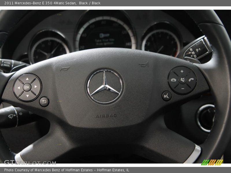 Black / Black 2011 Mercedes-Benz E 350 4Matic Sedan