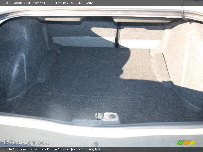 Bright White / Dark Slate Gray 2012 Dodge Challenger SXT
