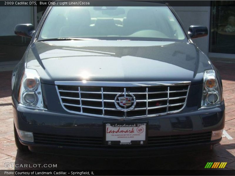 Blue Chip / Light Linen/Cocoa 2009 Cadillac DTS
