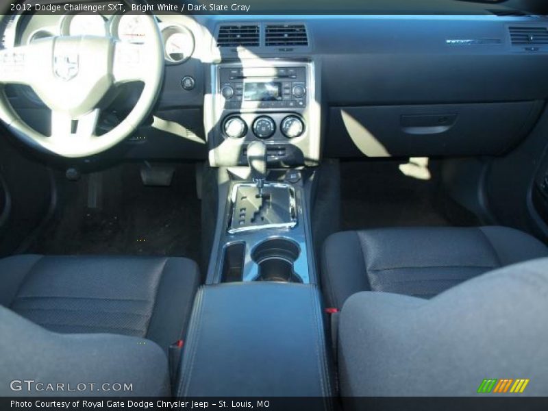 Bright White / Dark Slate Gray 2012 Dodge Challenger SXT