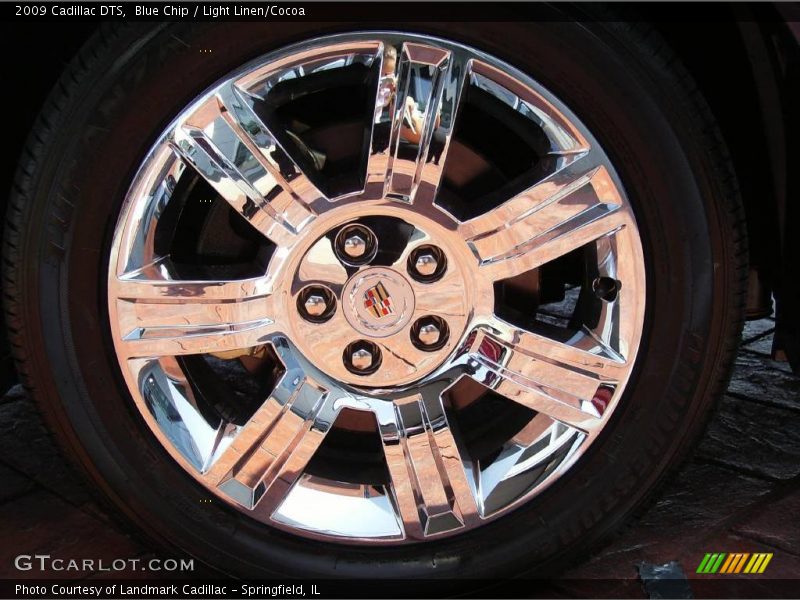 Blue Chip / Light Linen/Cocoa 2009 Cadillac DTS