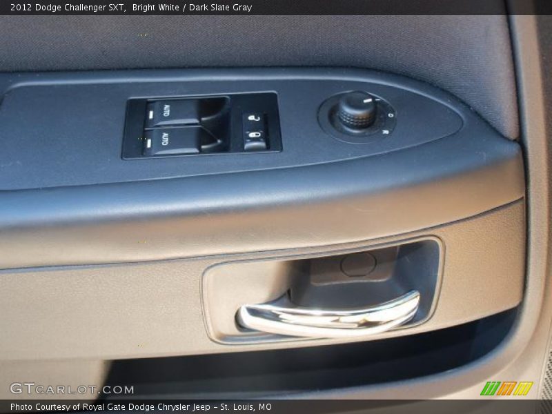 Bright White / Dark Slate Gray 2012 Dodge Challenger SXT