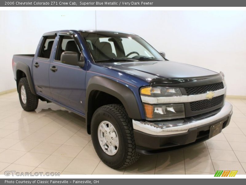 Superior Blue Metallic / Very Dark Pewter 2006 Chevrolet Colorado Z71 Crew Cab