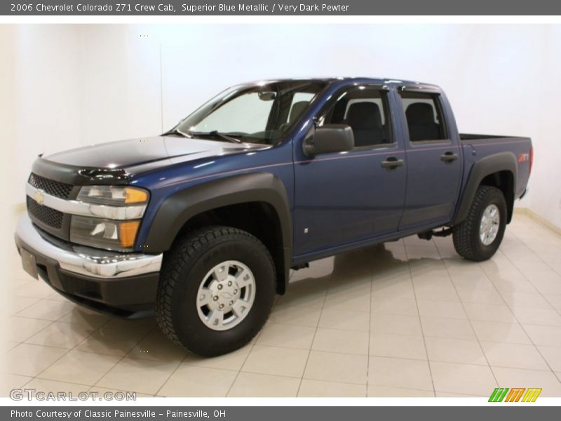 Superior Blue Metallic / Very Dark Pewter 2006 Chevrolet Colorado Z71 Crew Cab