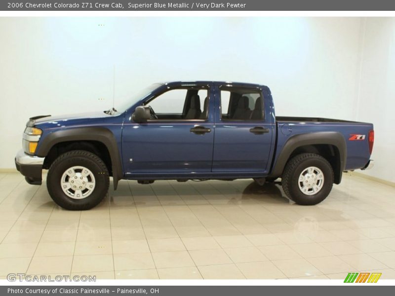 Superior Blue Metallic / Very Dark Pewter 2006 Chevrolet Colorado Z71 Crew Cab