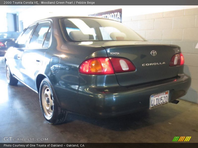 Woodland Green Pearl / Pebble Beige 2000 Toyota Corolla VE