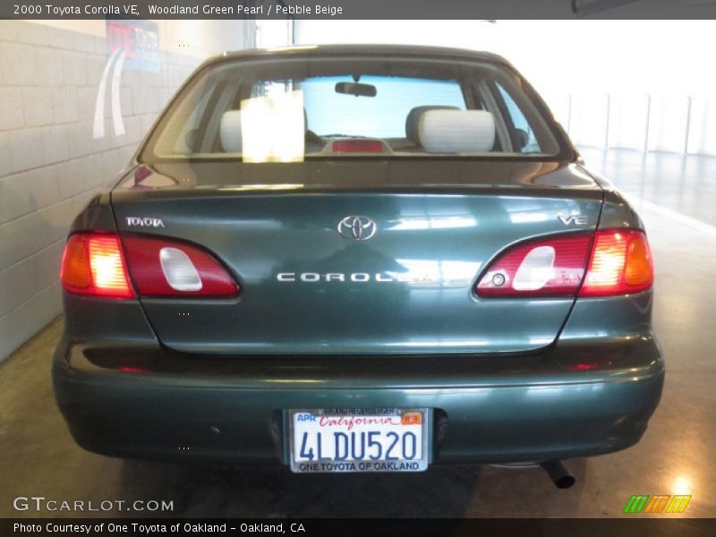 Woodland Green Pearl / Pebble Beige 2000 Toyota Corolla VE