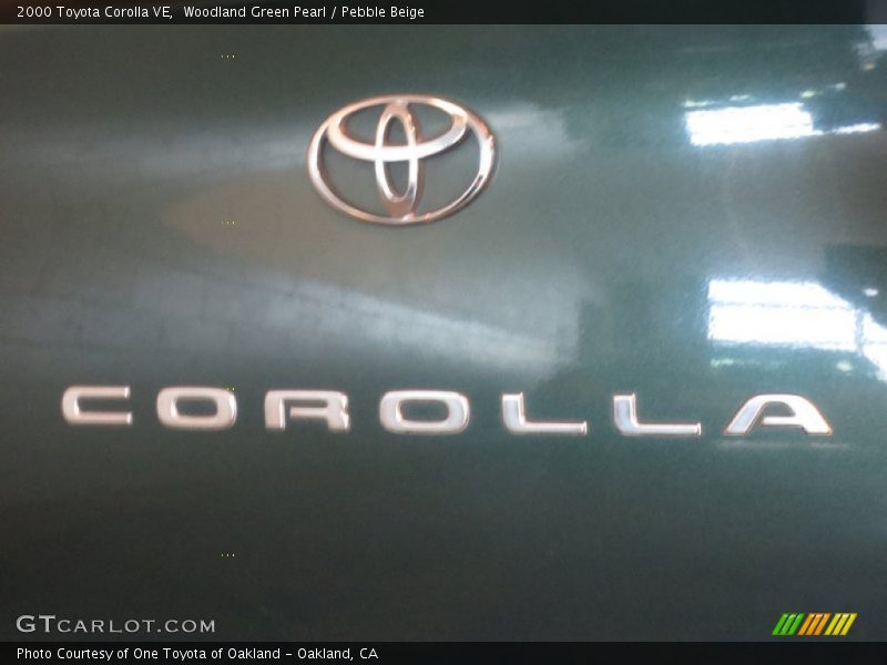 Woodland Green Pearl / Pebble Beige 2000 Toyota Corolla VE