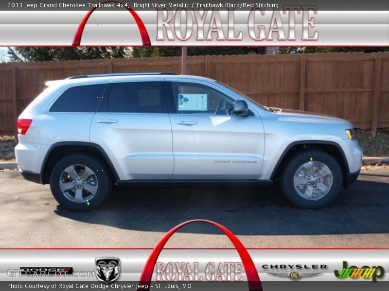 Bright Silver Metallic / Trailhawk Black/Red Stitching 2013 Jeep Grand Cherokee Trailhawk 4x4