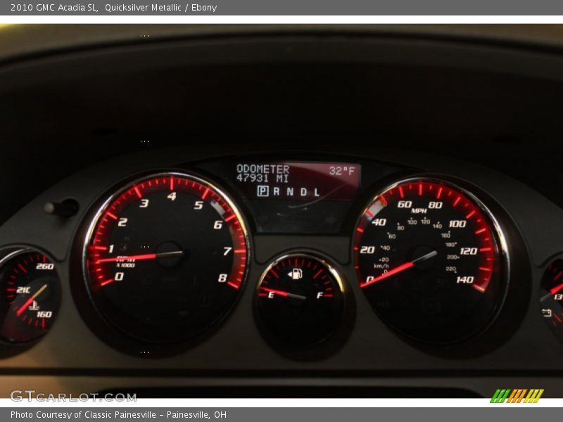 Quicksilver Metallic / Ebony 2010 GMC Acadia SL