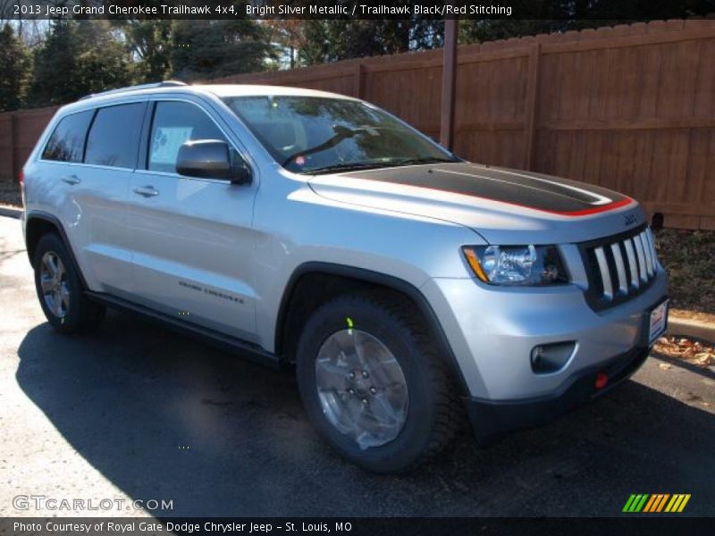 Bright Silver Metallic / Trailhawk Black/Red Stitching 2013 Jeep Grand Cherokee Trailhawk 4x4