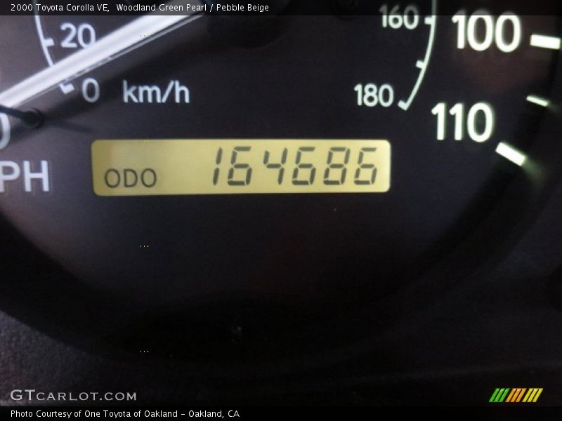 Woodland Green Pearl / Pebble Beige 2000 Toyota Corolla VE