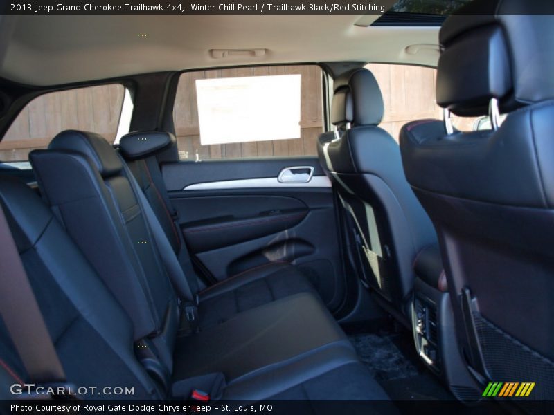 Winter Chill Pearl / Trailhawk Black/Red Stitching 2013 Jeep Grand Cherokee Trailhawk 4x4