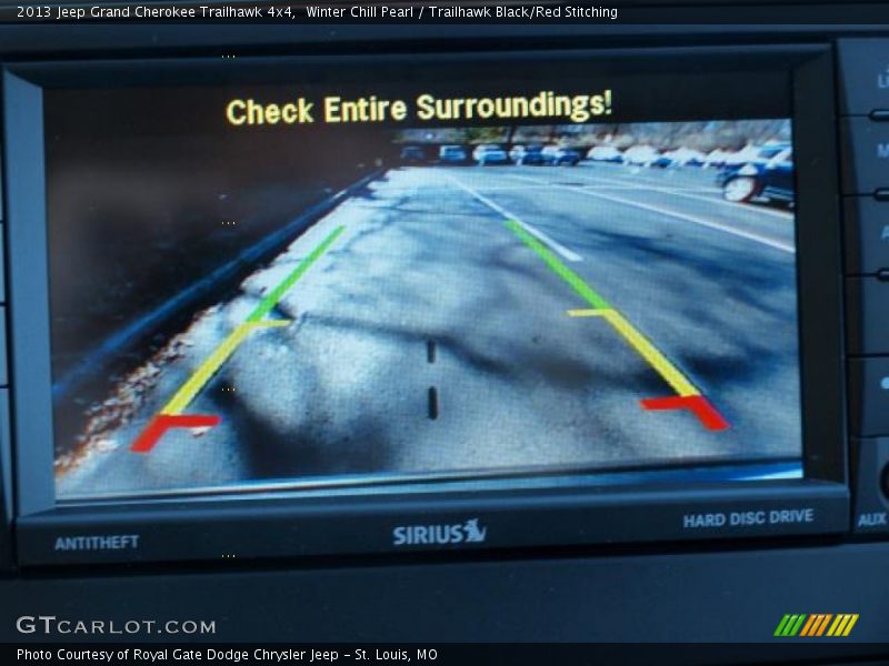 Winter Chill Pearl / Trailhawk Black/Red Stitching 2013 Jeep Grand Cherokee Trailhawk 4x4