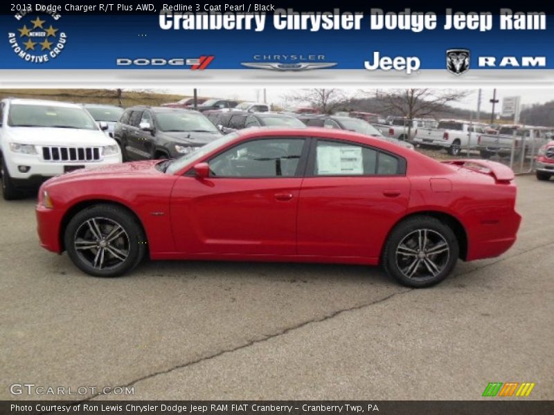 Redline 3 Coat Pearl / Black 2013 Dodge Charger R/T Plus AWD