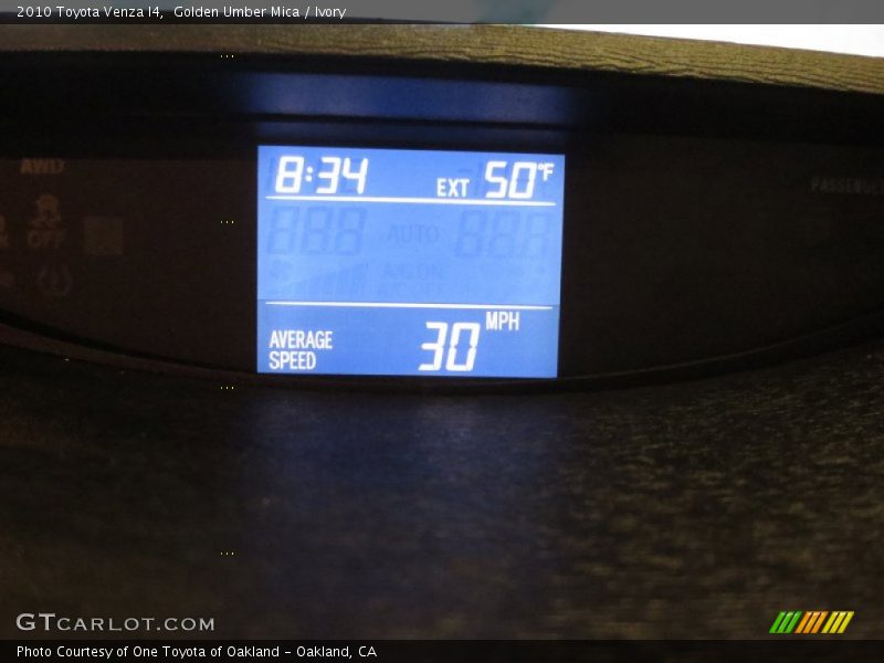 Golden Umber Mica / Ivory 2010 Toyota Venza I4