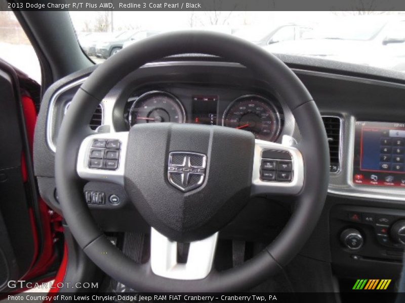 Redline 3 Coat Pearl / Black 2013 Dodge Charger R/T Plus AWD