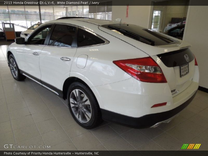 White Diamond Pearl / Ivory 2013 Honda Crosstour EX-L V-6