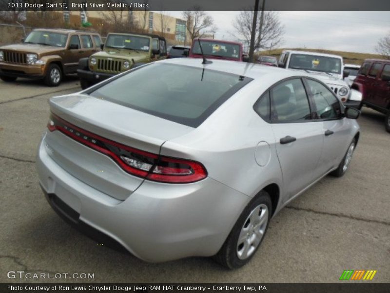 Bright Silver Metallic / Black 2013 Dodge Dart SE