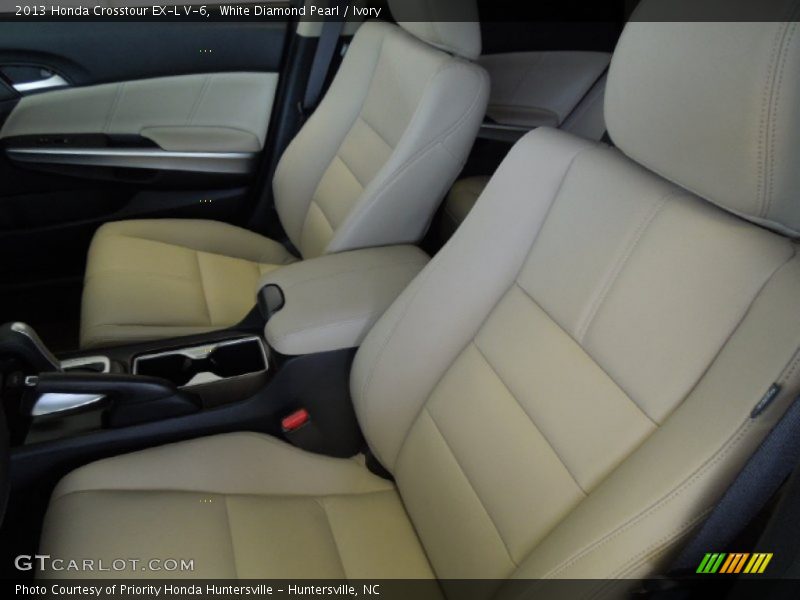 White Diamond Pearl / Ivory 2013 Honda Crosstour EX-L V-6