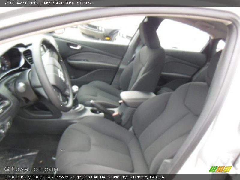 Bright Silver Metallic / Black 2013 Dodge Dart SE