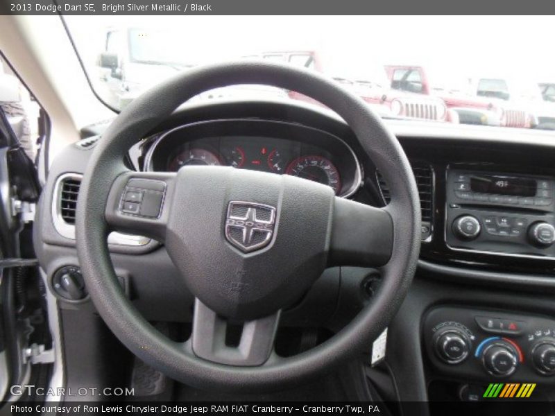 Bright Silver Metallic / Black 2013 Dodge Dart SE
