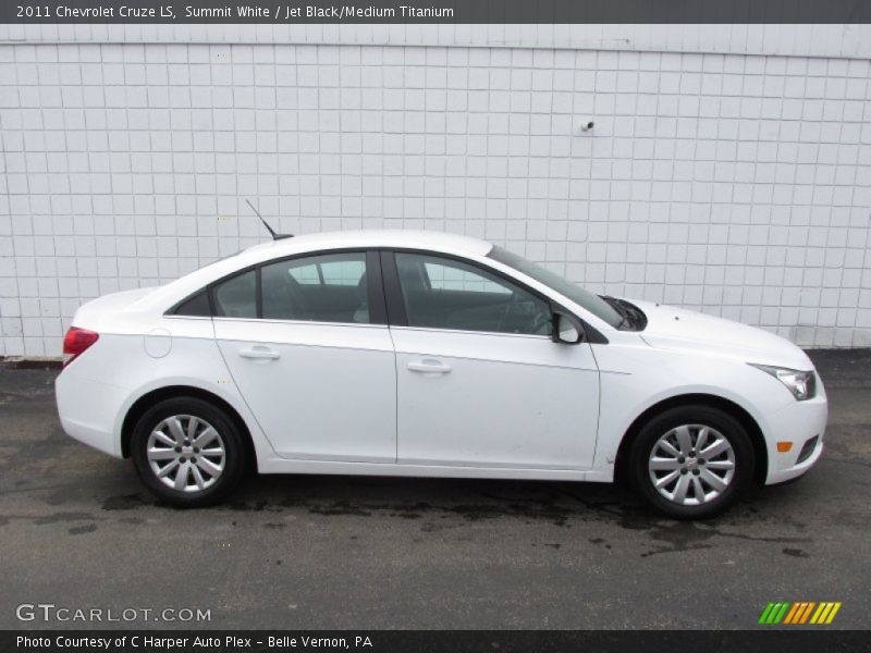 Summit White / Jet Black/Medium Titanium 2011 Chevrolet Cruze LS