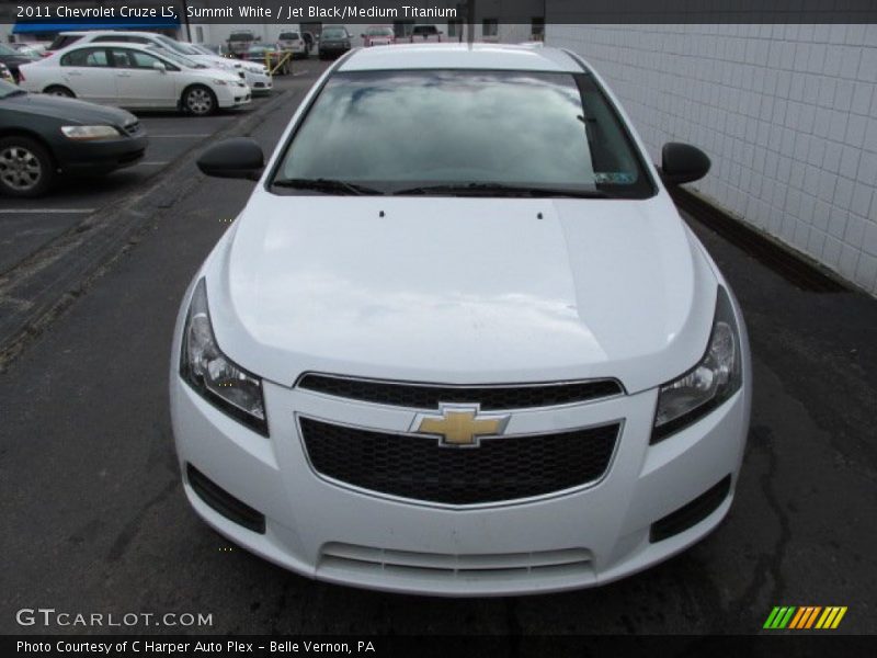 Summit White / Jet Black/Medium Titanium 2011 Chevrolet Cruze LS