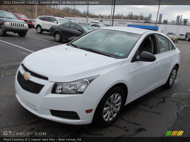 Summit White / Jet Black/Medium Titanium 2011 Chevrolet Cruze LS