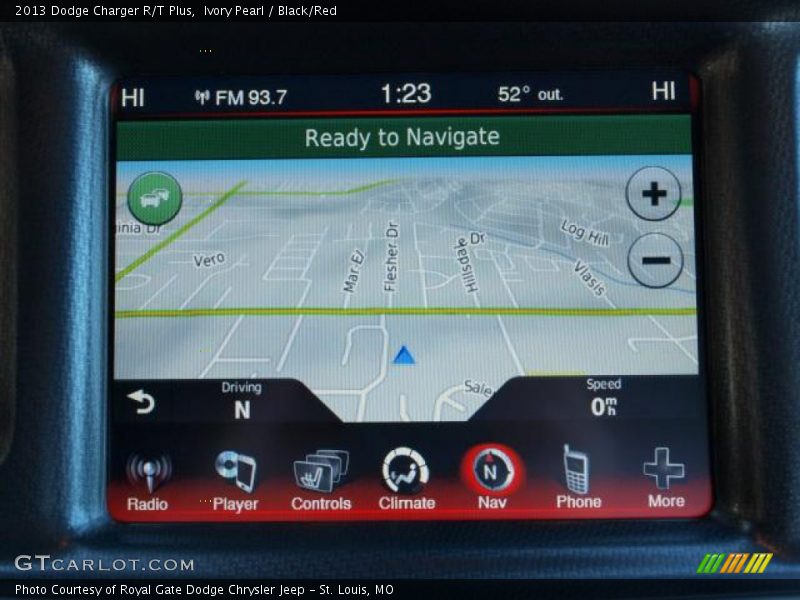 Ivory Pearl / Black/Red 2013 Dodge Charger R/T Plus