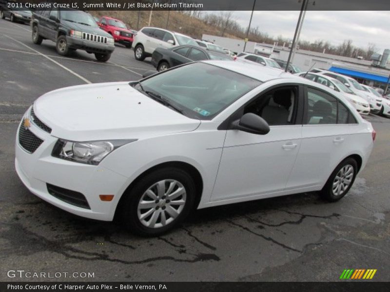 Summit White / Jet Black/Medium Titanium 2011 Chevrolet Cruze LS